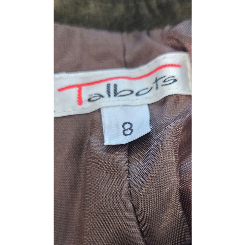 Talbots Forest Green Suede Leather Shorts Size 8 High Rise Pleated USA Made - Picture 8 of 9